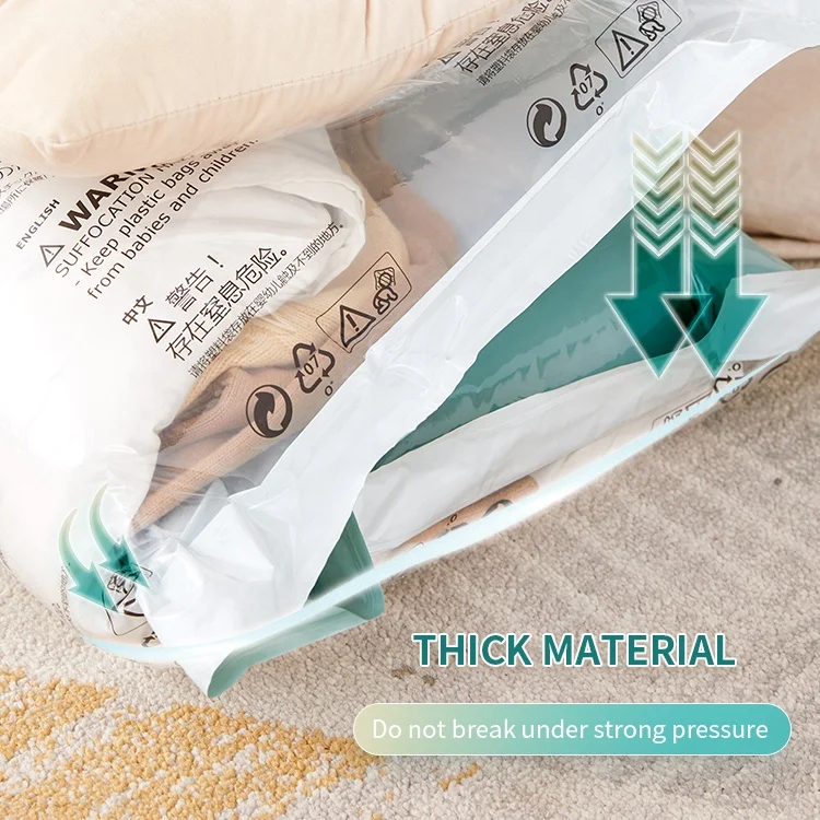 TAILI 0,07 мм PA/PE Вакуумные сжатого Организатор Вакуумный пакет для хранения компактный застегивающийся вакуумный мешок висит вакуумный пакет для хранения одежды