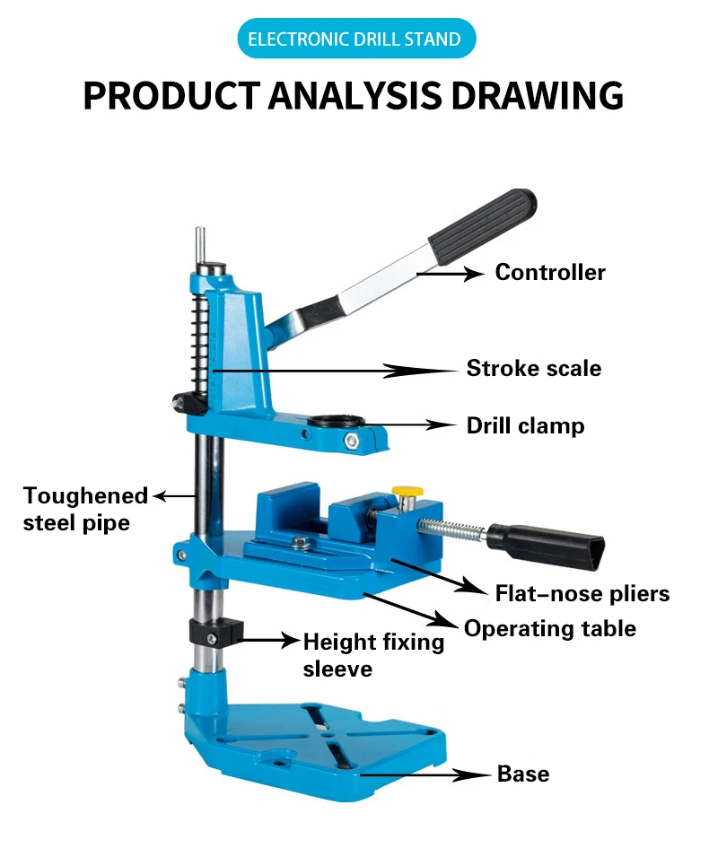 Universal Electric Drill Press Stand Tool Drill Stand Bench Clamp Dril