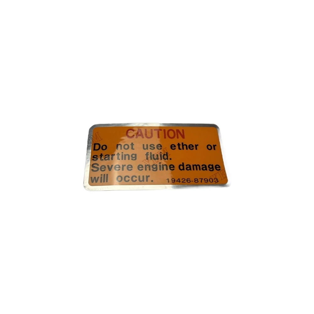D1005 Label 19426-87903 for Kubota Engine Parts Factory