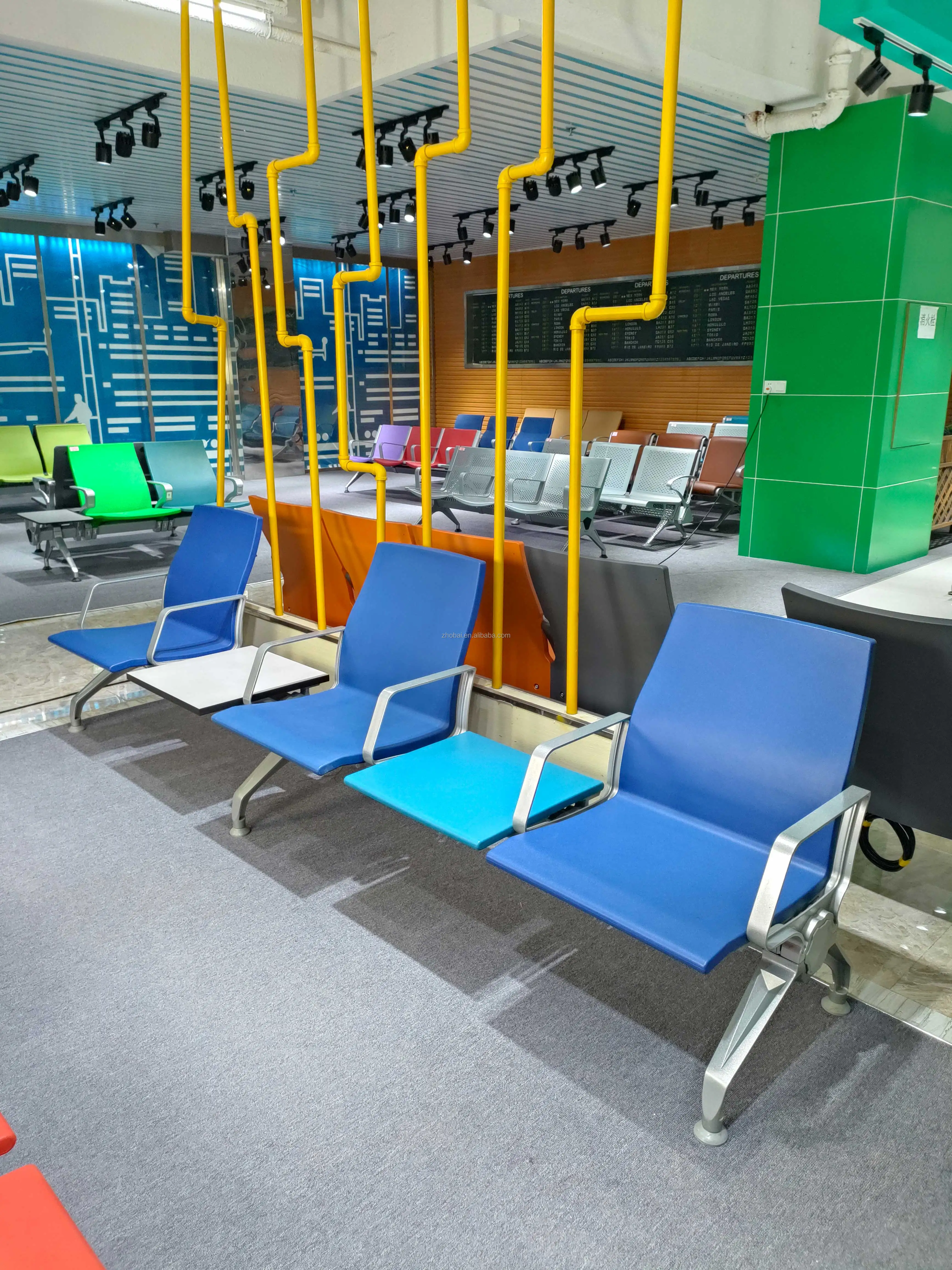 High Quality Customizable 3-Seat PU Modern Hospital Chair for Waiting Rooms Clinics Dental Offices Schools Dining Areas Hospital 3