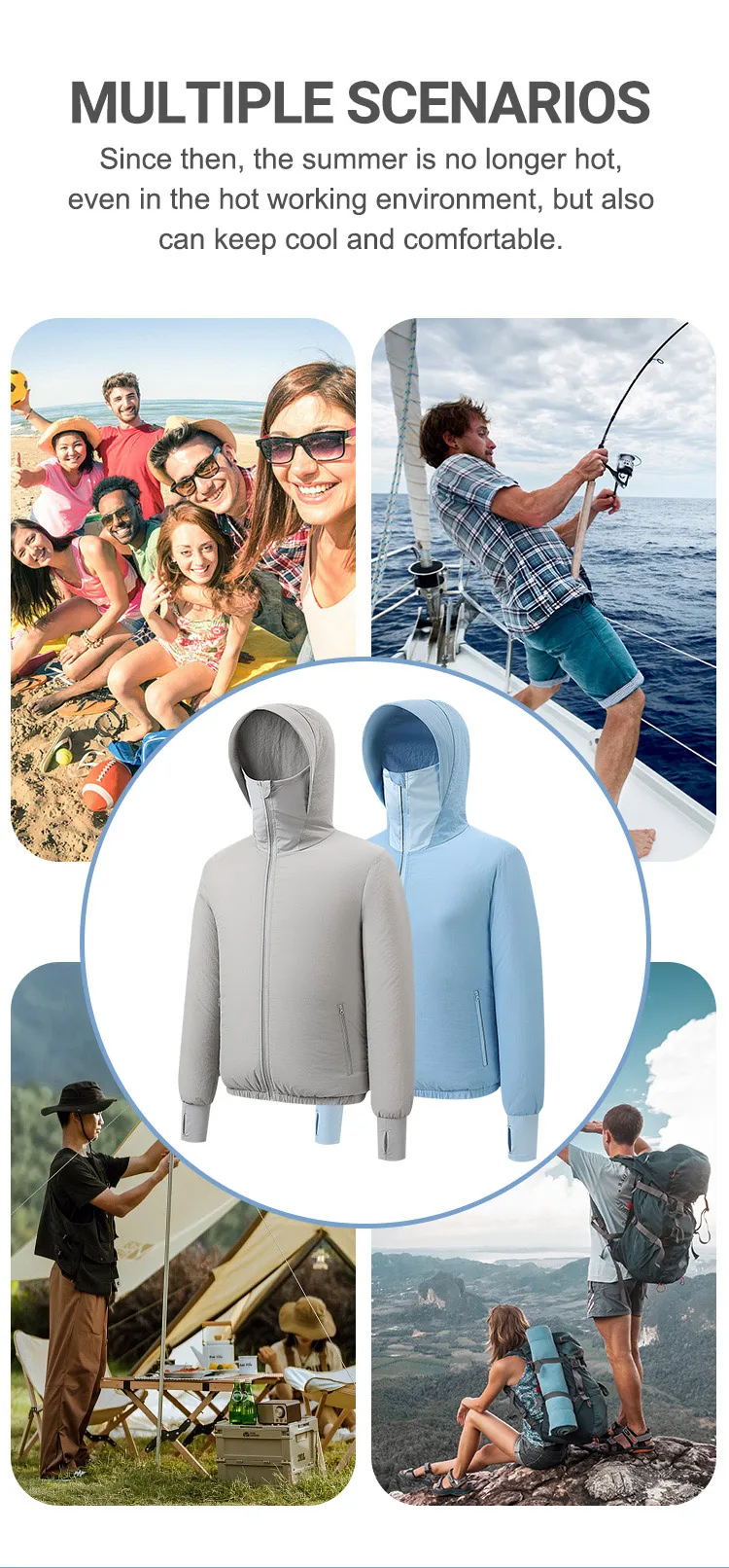 Ragioe 9v 12v Large Air Volume Low Noise Smart Cooling Air Conditioned