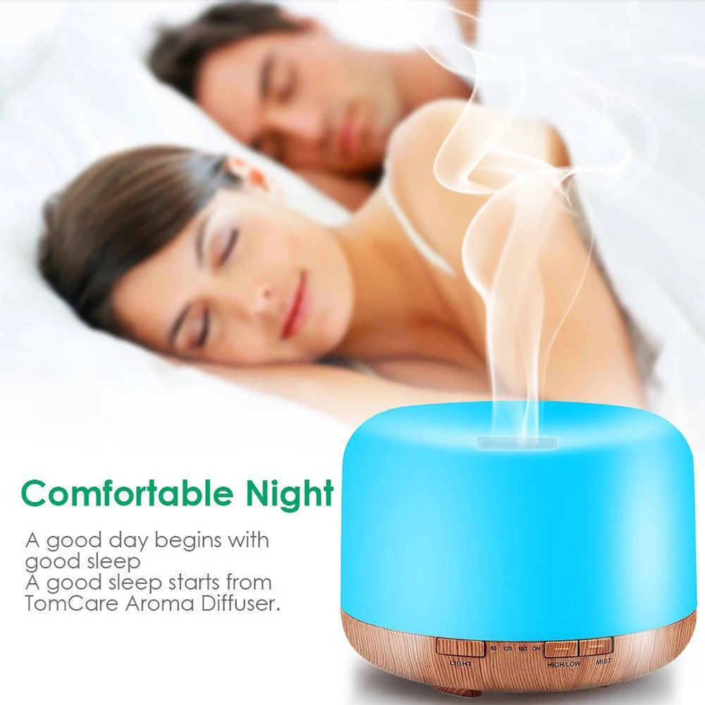 Factory direct sale aroma diffuser 1000ml electric essential oil diffuser room personal humidifier with 7colours night light