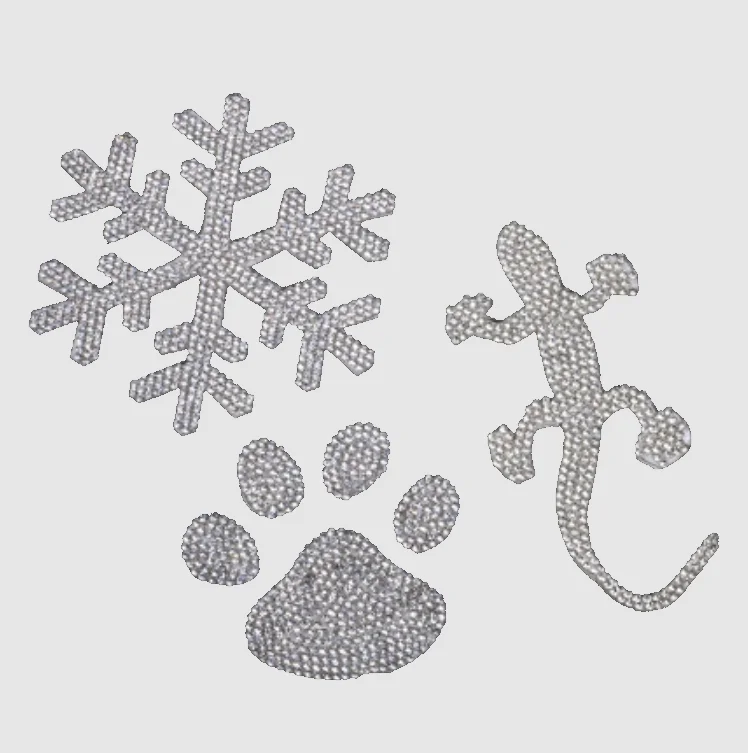 Royal ready design free sample White crown rhinestone heat logo iron on patches for clothing