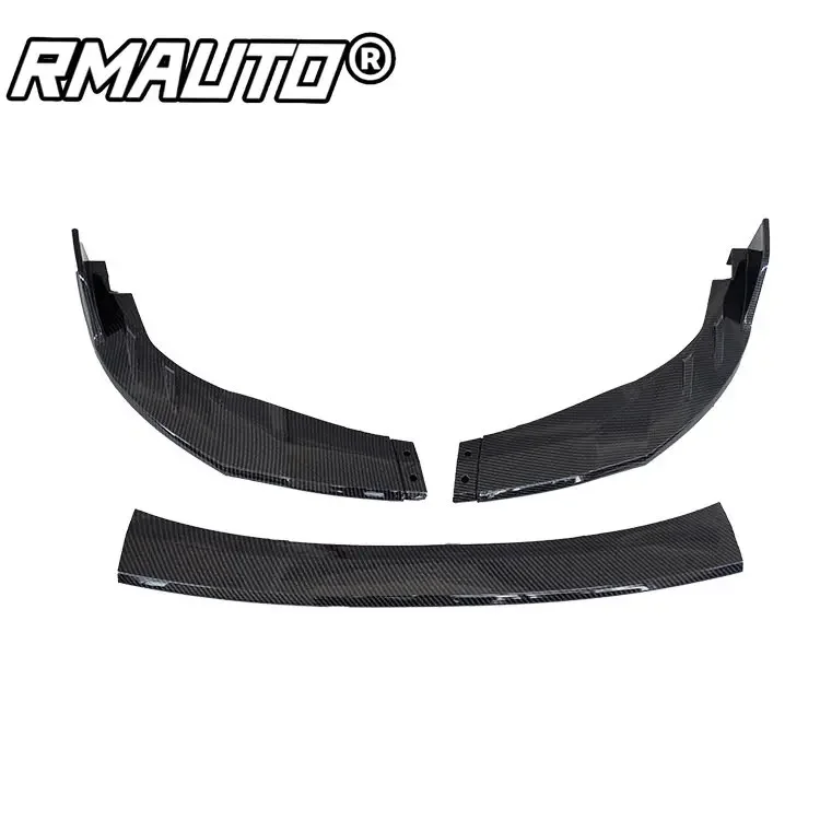 3pcs Car Front Bumper Splitter Lip Bumper Diffuser Guard Spoiler Body ...