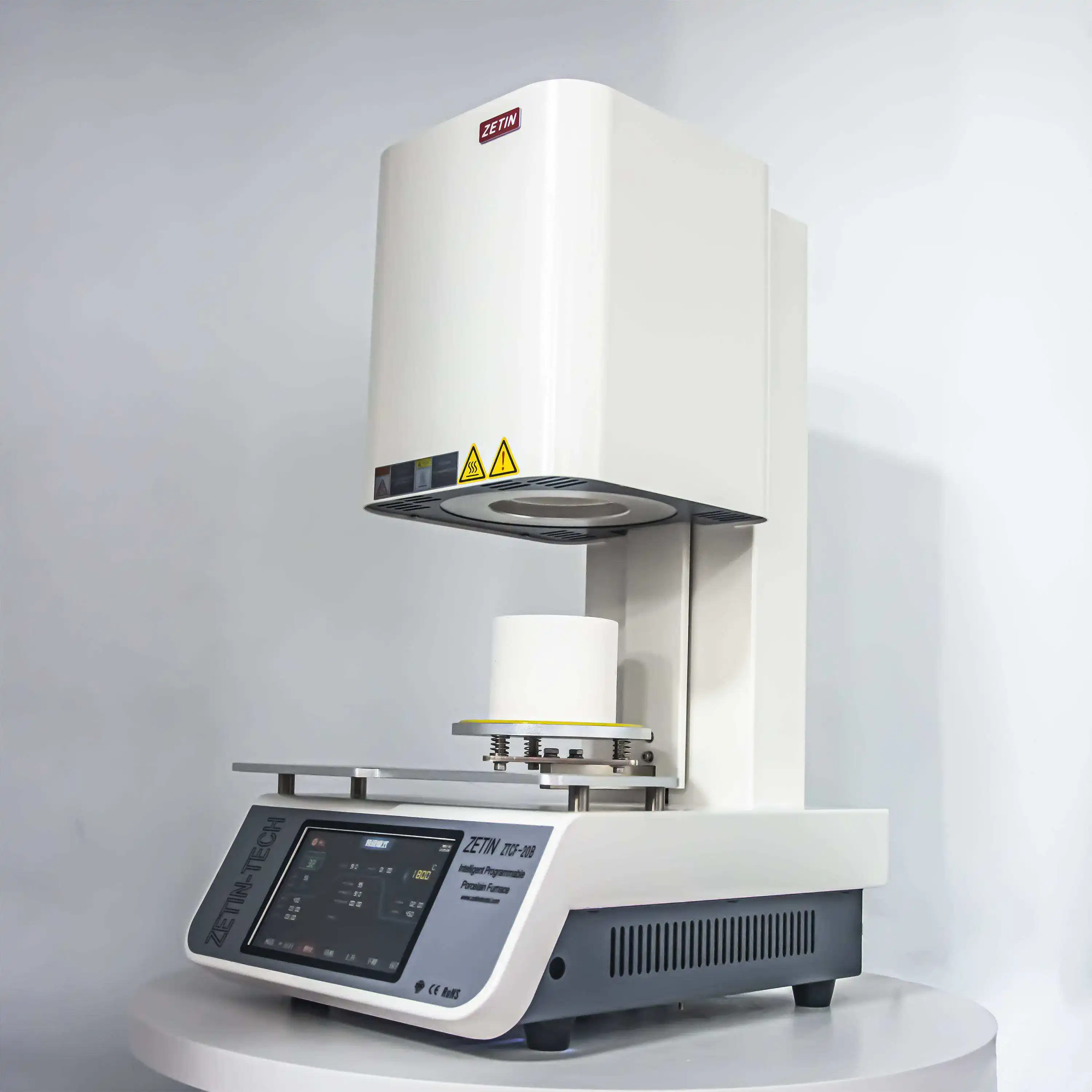 Zetin Dental Porcelain Press Furnace for for Firing Ceramic Materials of Teeth Color Screen Touch 1300 C Porcelain Furnace