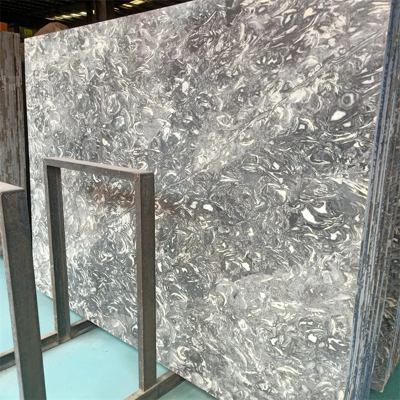 product support process classic china grey marble bawang hua marble grey marble tiles slabs for living room-3