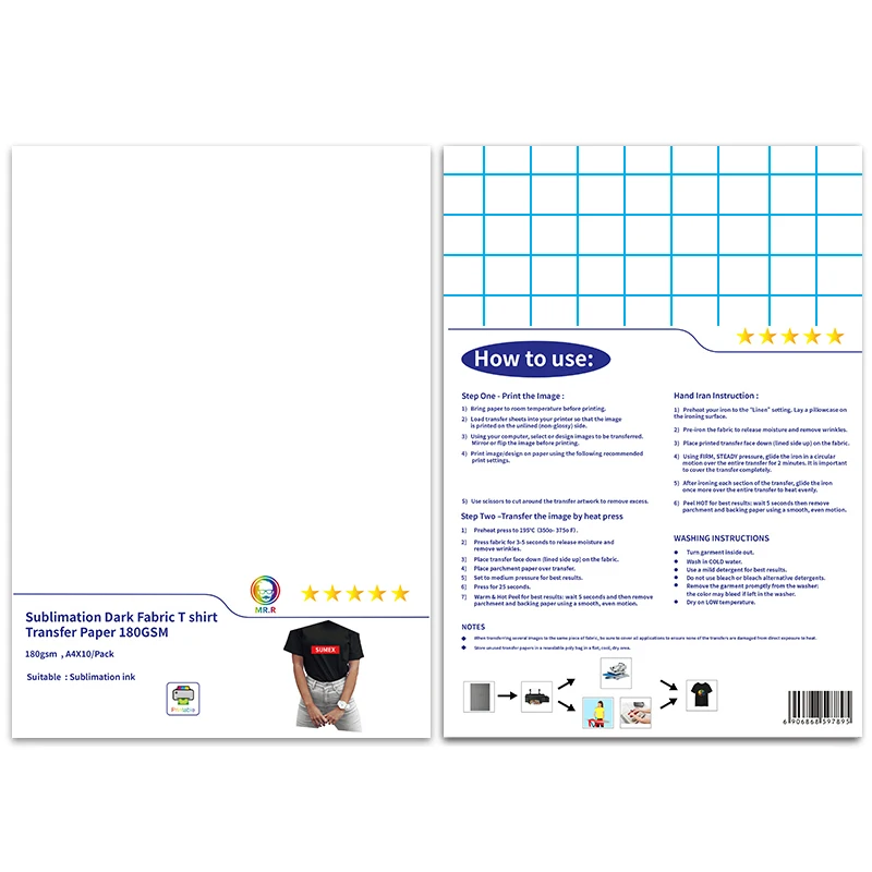 heat transfer vinyl paper for inkjet printer