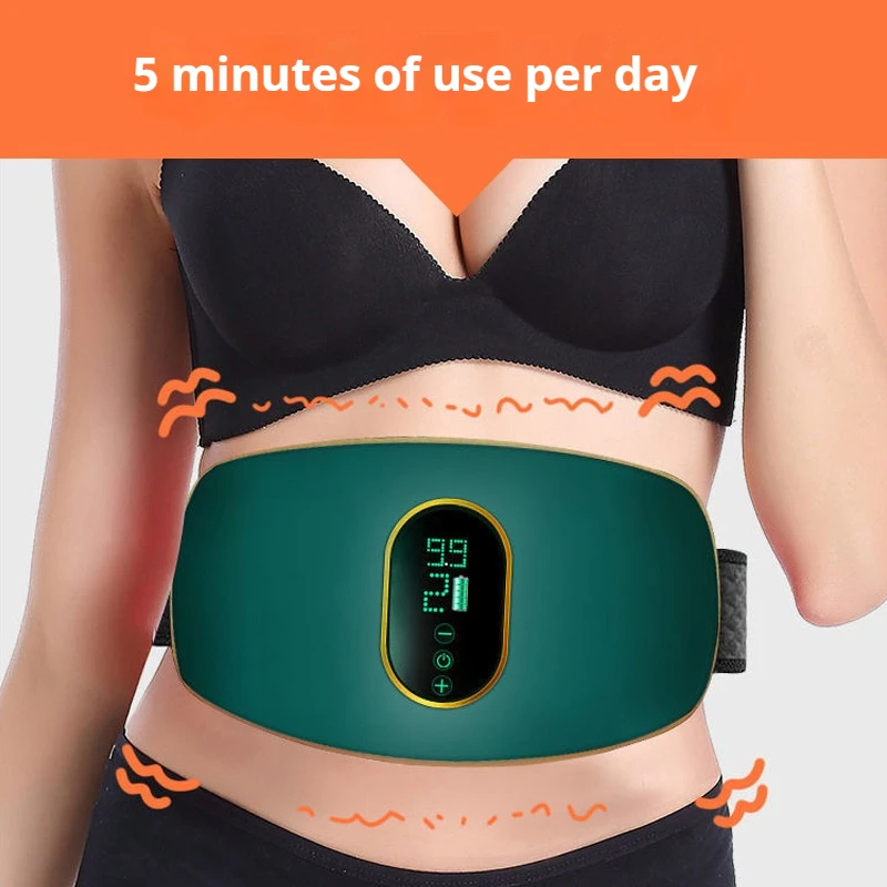 USB-Aufladbarer Vibrations-Fettverbrennungs-Massagegürtel,  Bauchstraffungs-Gürtel Smart Elektrischer Taillengürtel Körperfett-Vibrator  Bauchmuskel-Fitnessgerät| Alibaba.com