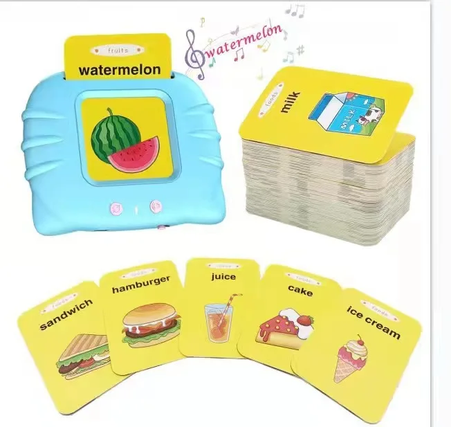 Custom Printing Taking Flash Cards Learning Toys English Speaking FlashCard for Toddlers