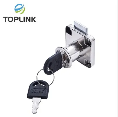 138-22 Furniture Cabinet Desk Cam Lock Cold Rolled Steel 180 Degree CW XSF Zinc Wardrobe Drawer Lock