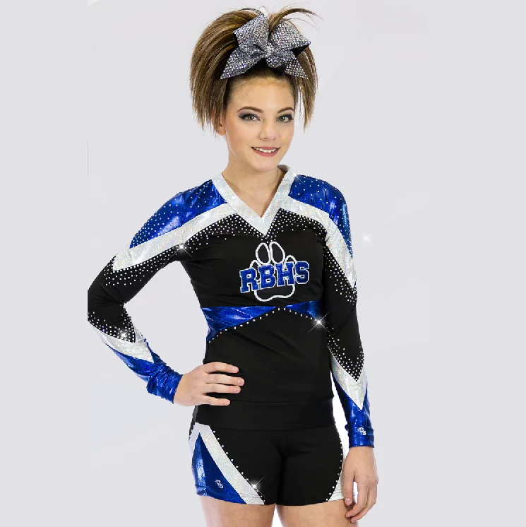 Source Customized Cheer Girls Uniform Wholesale Cheerleading Uniforms OEM  Design Pattern Cheerleader Uniform Low Price Nylon/Spandex on m.