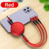 Rojo 3 en 1 cable USB