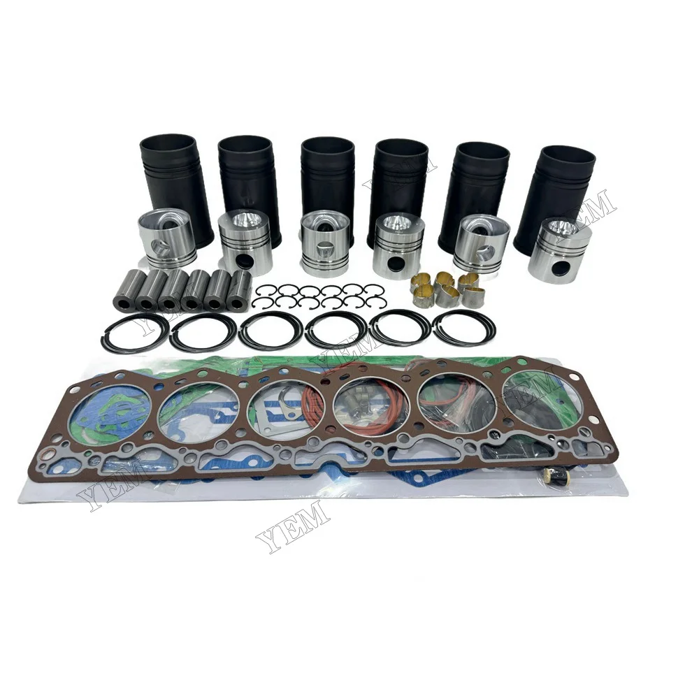 Overhaul Kit With Gasket Set Compatible for Komatsu 6D105 Engine Repair Kit 3