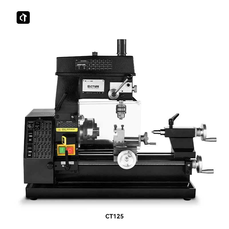 Mini Milling Drilling Lathe Machine  CT125 Lathe Mill Combo  AT125  for Hobby  and DIY with Factory Sales Price