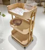Natural wood color (solid wood board) 50*38*82cm silent wheels