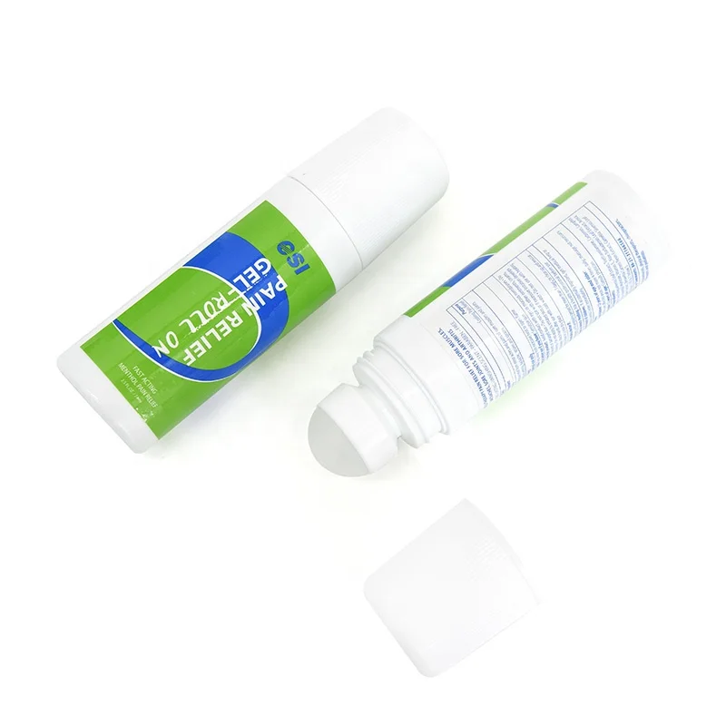 CSI 4% Menthol Cool Fast Acting Long-lasting Temporary Muscle Pain Relief Cream/Roll on Cooling Tube Gel Pain Relief Patch