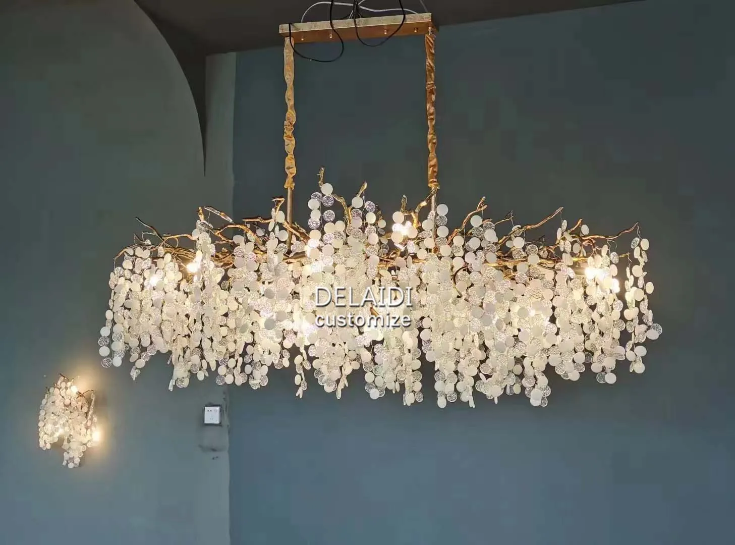 branch crystal chandelier