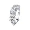 White Color Moissanite Ring