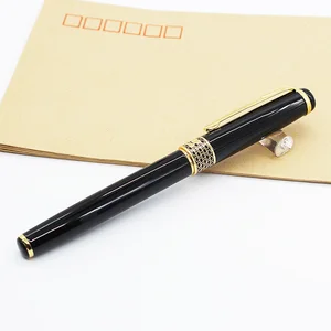 New Promotion  Luxury Novelty Metal Roller Pen Custom Logo Business Gift 1.0 mm Writing Width Office Supplies Metal Roller Pen