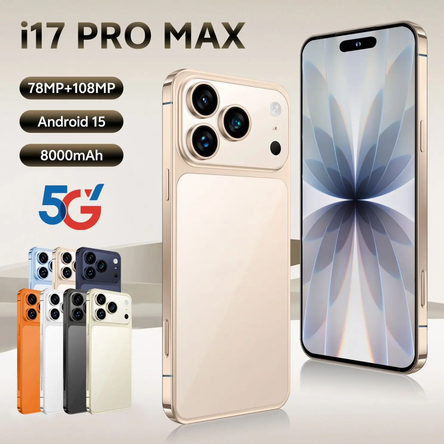 I17 Pro Max グローバル版 5G 大画面携帯電話 HD OLED 90Hz