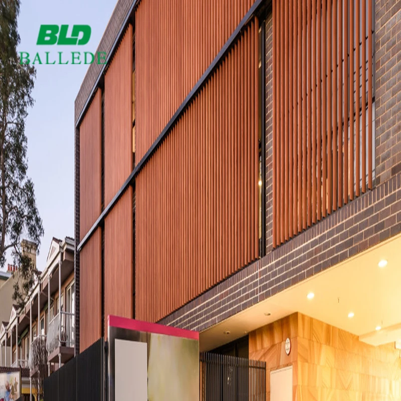 Modern Design Exterior Vertically Perforated Fins Aluminium Sun Louver for Building Facades