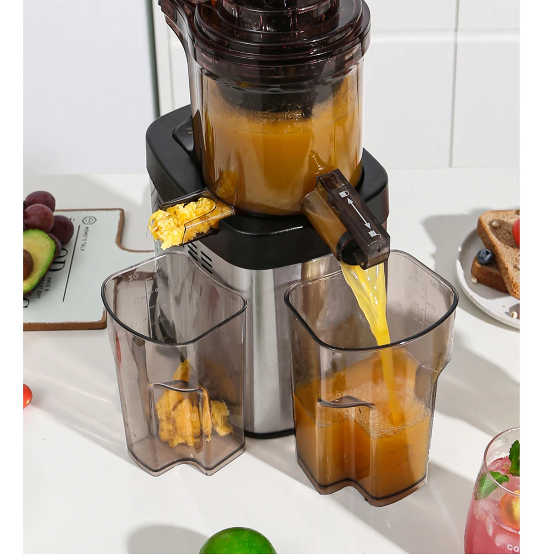 Commercial Big Mouth Masticating Wireless Slow Juicer Machine Stainless
