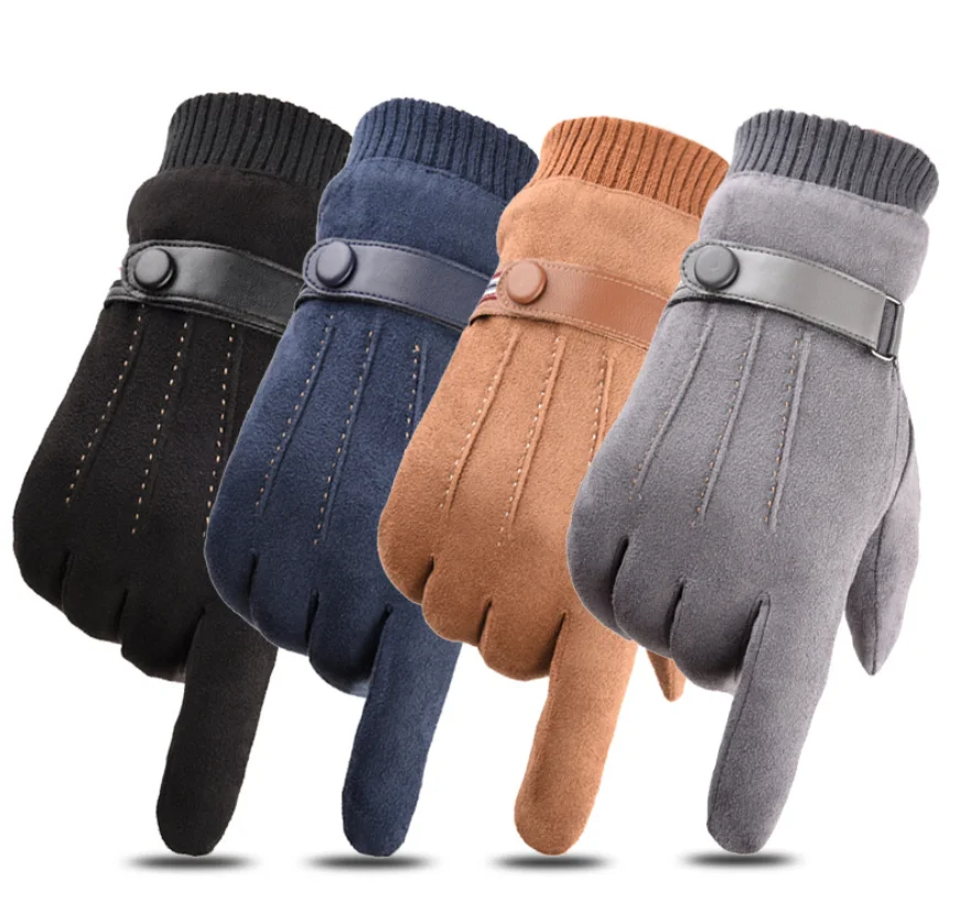 botón guantes de moda cuero suave italiano Guantes de automóviles para hombre casual accesorio Accesorios Guantes y manoplas Guantes para conducir regalo inusual guantes de cuero 