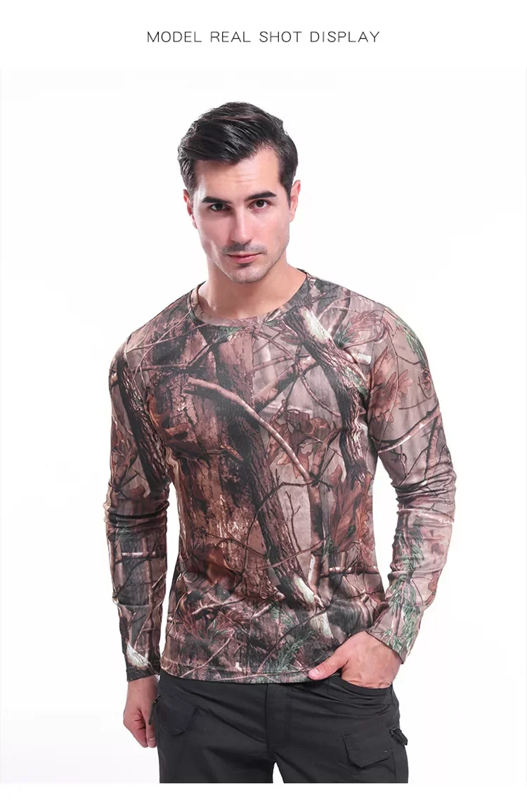 Men's long sleeve pullover t-shirt 