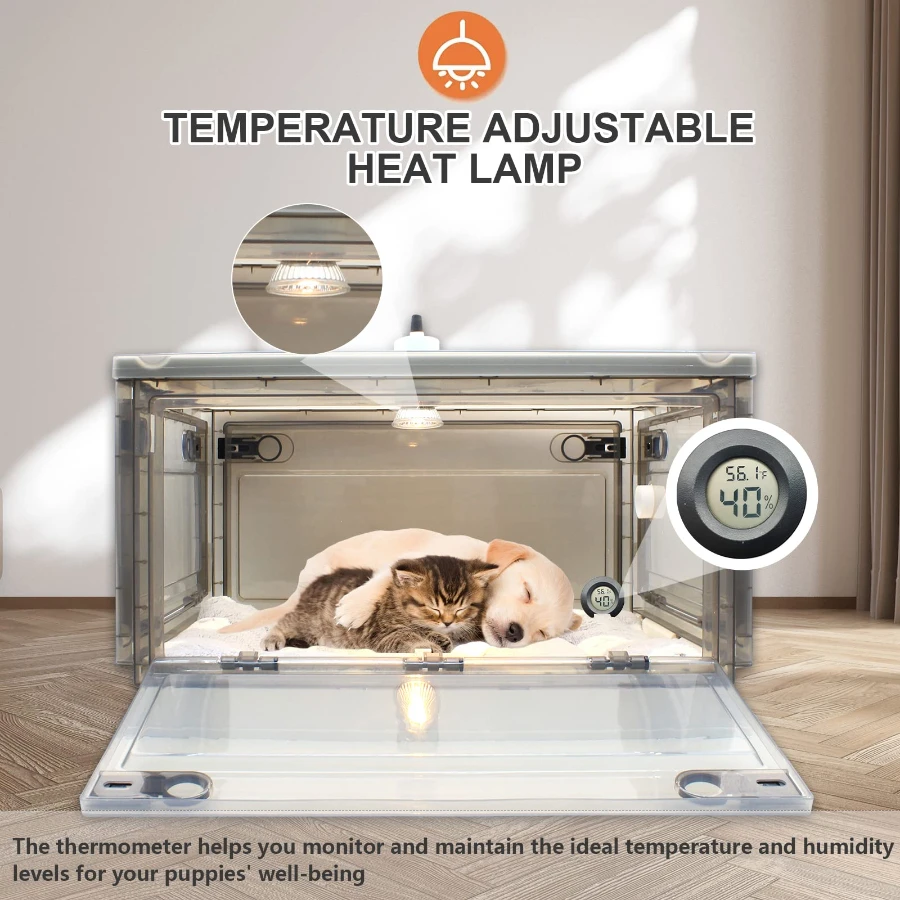 New Born Pet Puppy Incubator With Temperature And Humidity Digital