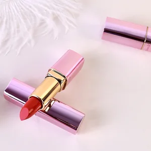 Premium Natural Mineral Waterproof Matte Logo Custom Box Gel Lipstick Set Lighter Gold Pencil Makeup Blur Effect Regular Size 2g