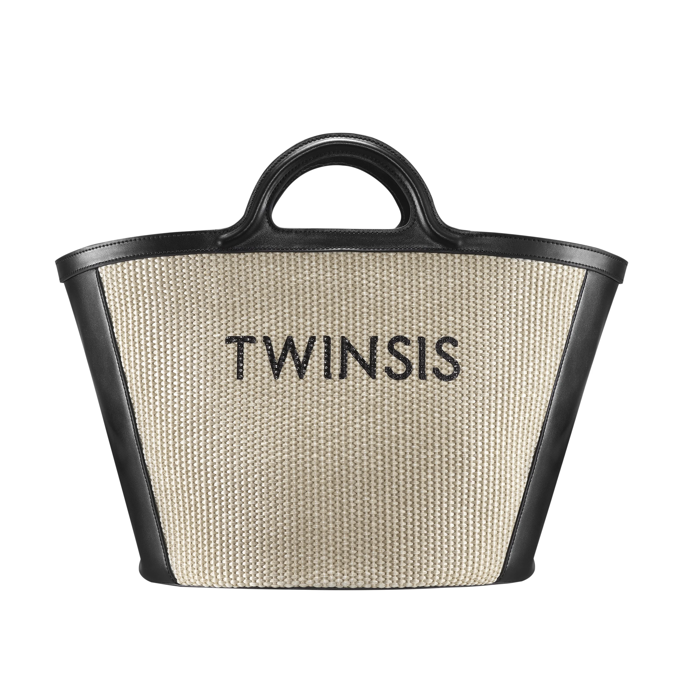 Custom High-Quality Fashionable Canvas  with Leather Trim Handbag for Women Portable  Essential