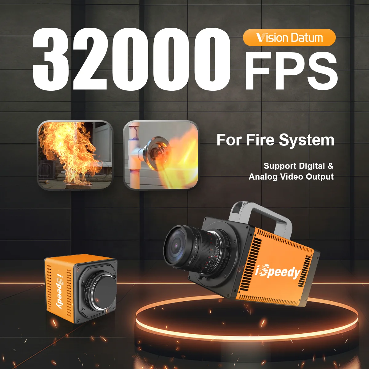 High Speed 10000 Fps Ultra High Frame Rate FASTCAM 10GigE ISpeedy HikRobot  Camera for Materials Testing