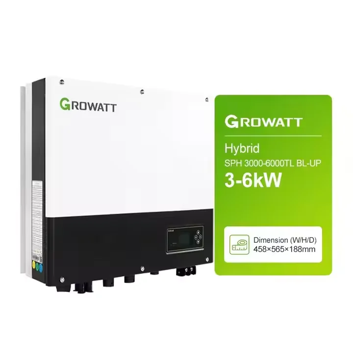 EU Stock Growatt 5kw 6kw Hybrid Inverter Single Phase SPH3000 SPH4000 SPH5000 SPH6000 On Grid Hybrid Inverter Price