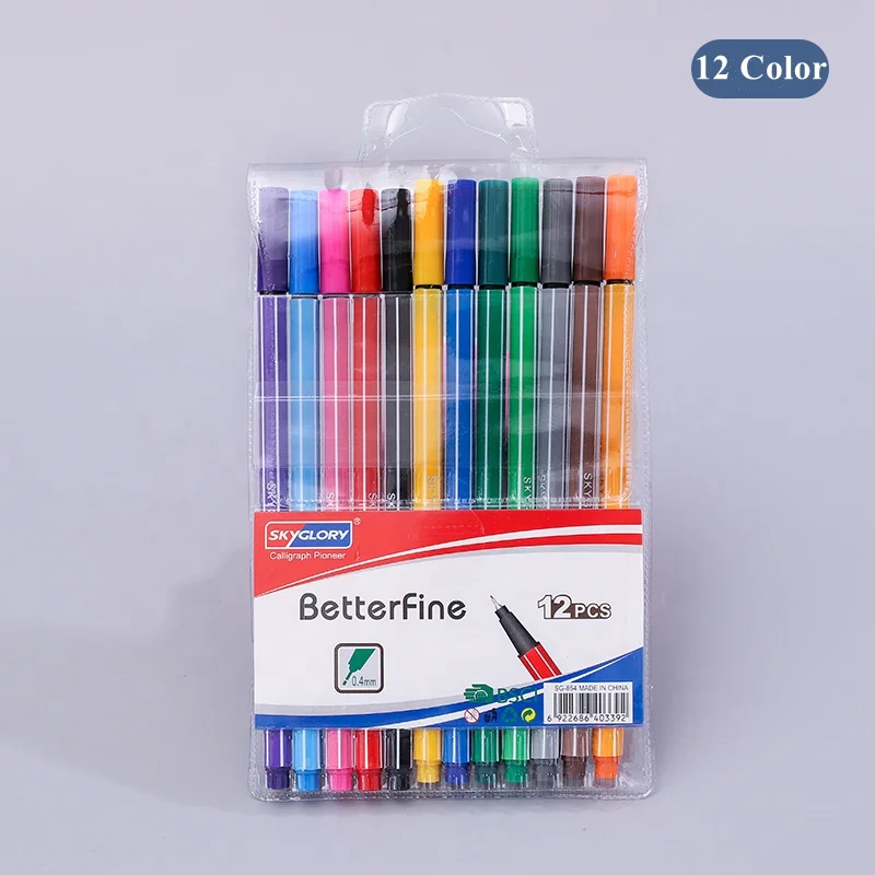 Source YIHENG New Customized Ultra Fine Tip Markers 12 colored Pens Tips  Colorful Paint Marker Pen Professional Drawing Pens on m.