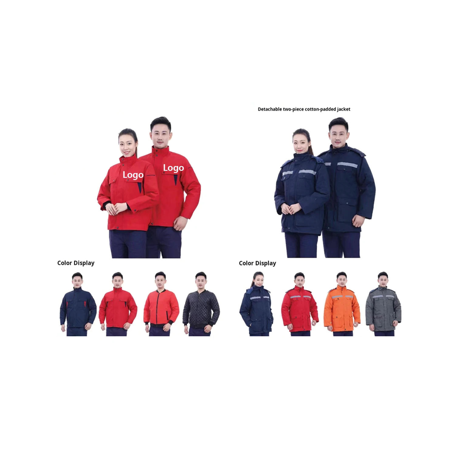 Custom Safety Anti-Static Winter Work Jackets Working Top Coat Clothes Overalls Medium Winter Outdoo
