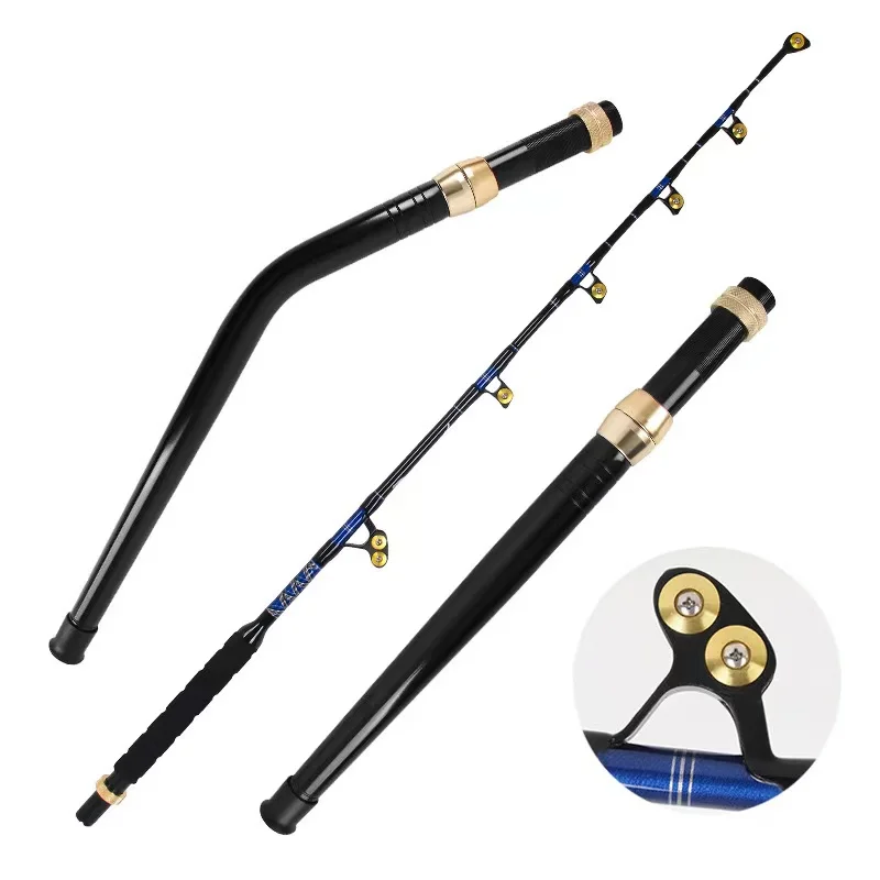 Fiblink Heavy Duty Saltwater Trolling Rod - Straight/Bent Butt, 5'1" To 6'6" (Choose Size)