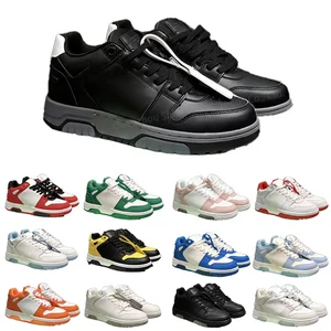 Top Quality OFOF Designer Lightweight Men's Sports Sneakers Breathable White Color Block Decorative Arrow Lace-up Stitched Shoes