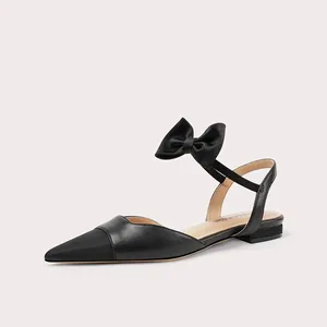 Wholesale Stylish Female Slingback Flat Sandals Smooth Skin-Friendly Touch Sandals for Ladies for Workplace Daily Dual Scenarios