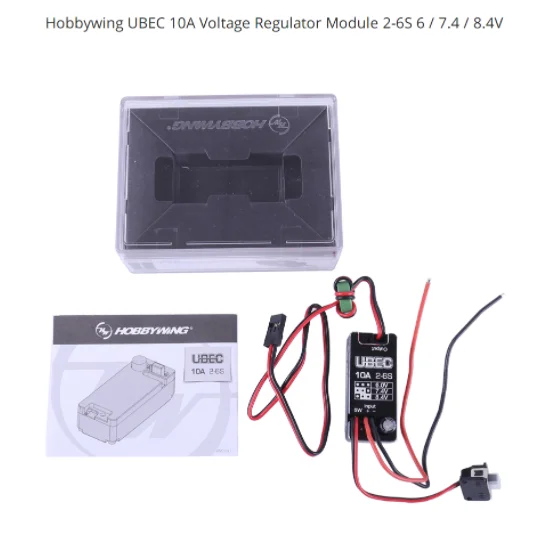 Waterproof  10A 2-6S UBEC Input Voltage 6.0/ 7.4/8.4V Adjustable Super Large Current BEC RC Parts Accs manufacture