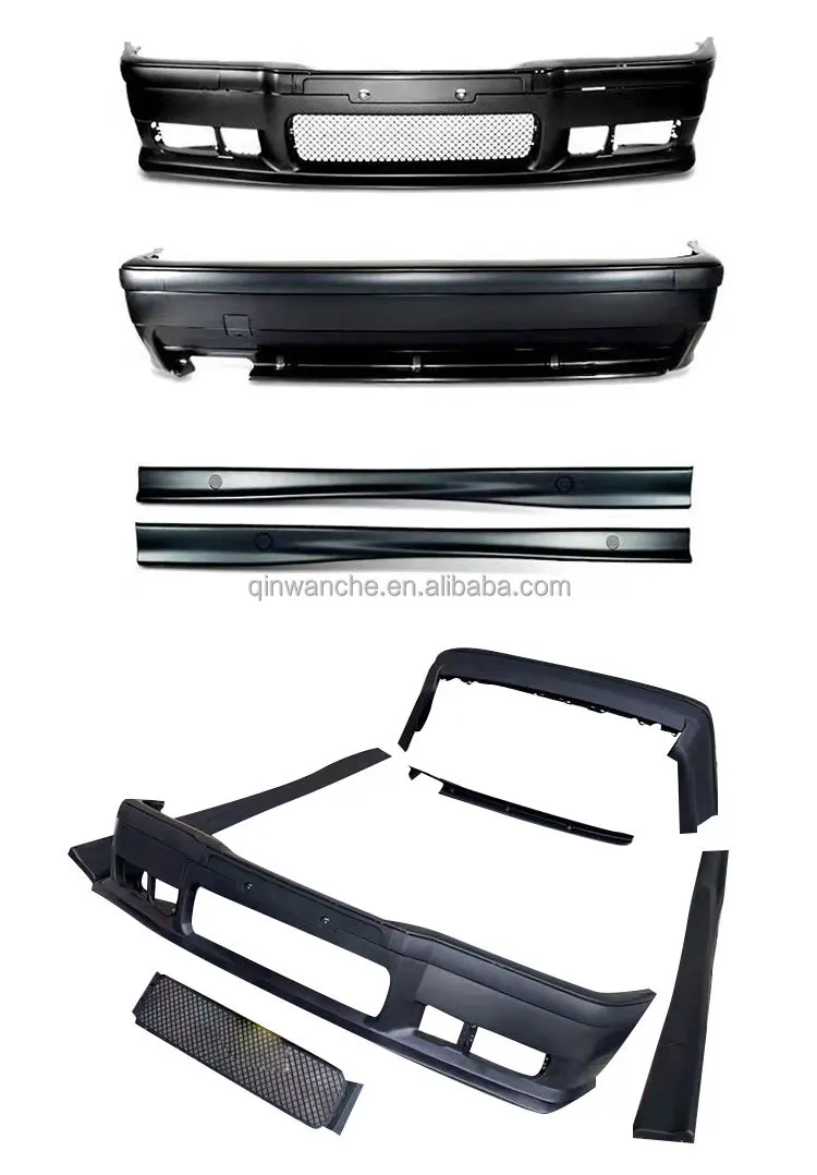 Car Bumpers For Bmw E36 M3 Style Body Kit Front Bumper Rear Bumper Side ...