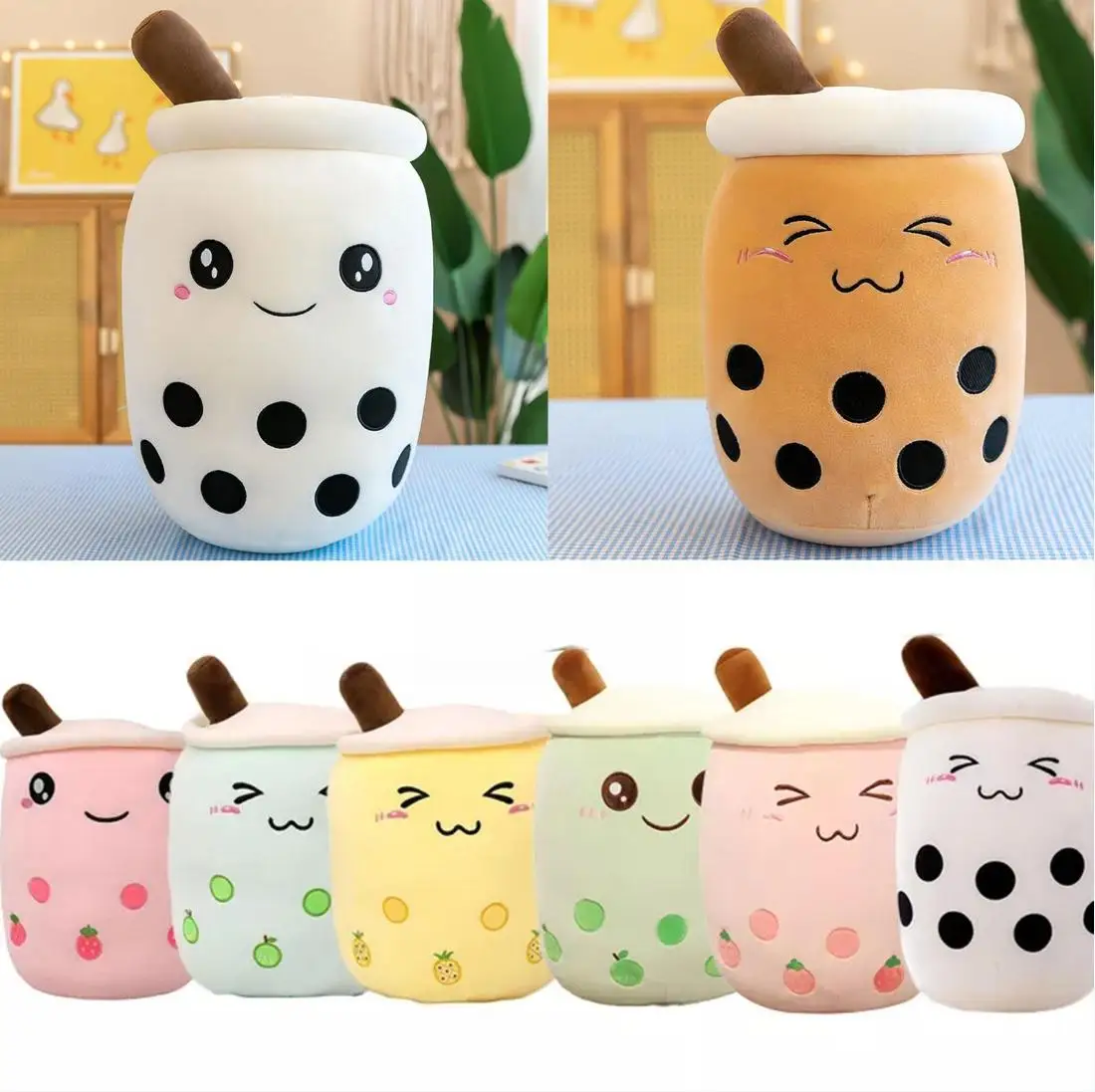 Bubble Tea Plüschtier - Süßes Boba Milchtee Kissen, Weiches Kuscheltier In Teetassen-Form