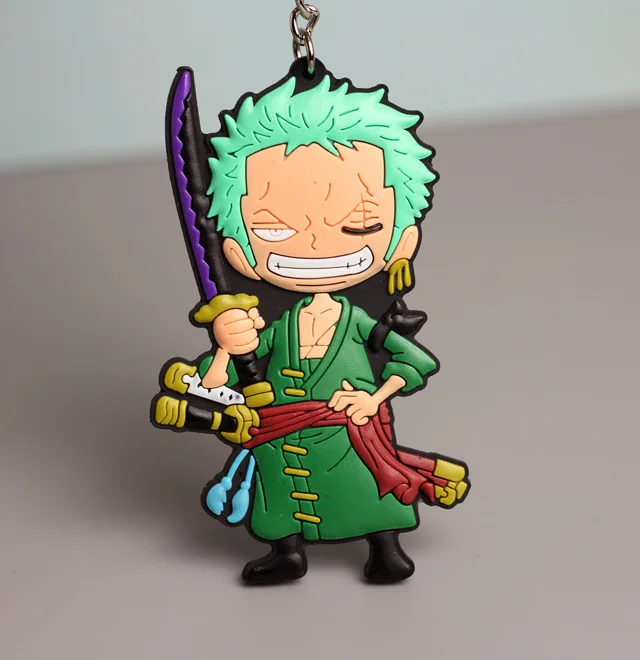 Anime Rubber Keychain Anime Soft 3D Silicone Keychain Wholesale