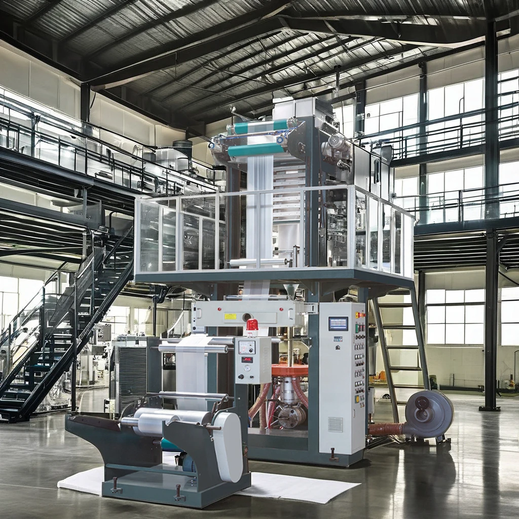 Plastic Film Blowing Machine Film Extruder Price Top High Speed ABA 3 2 Layer Mini Stretch HDPE LDPE PE Agriculture Polyethylene