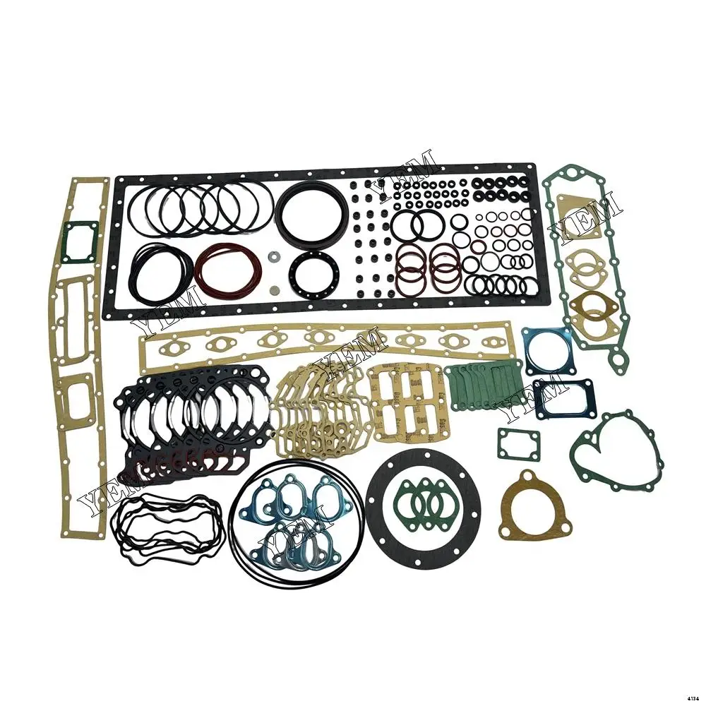 Overhaul Gasket Set With Head Gasket Fit for Komatsu 6D125 Diesel Engine Spare Parts