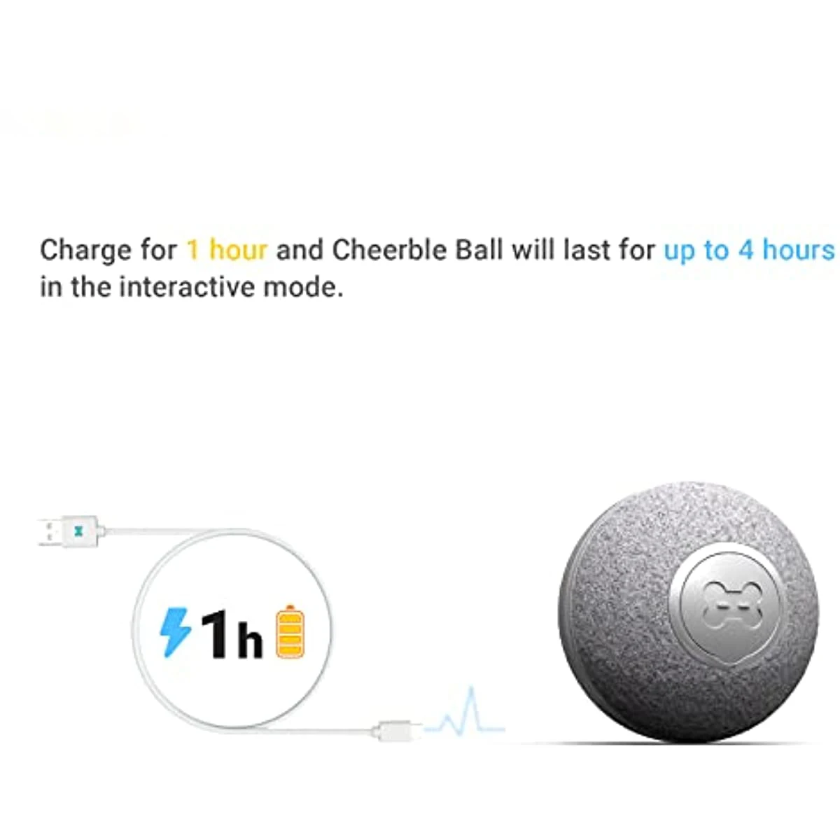 Smart Interactive Cat Automatic Moving Bouncing Rolling Ball for Indoor Kitten Pet Ball with Lights and Bell Pet Toys - Image 5