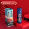 Face painting in Chinese style blue