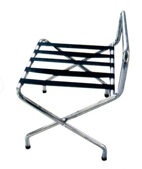 
 Складная багажная стойка с защитой, Металлическая Витрина для отеля  