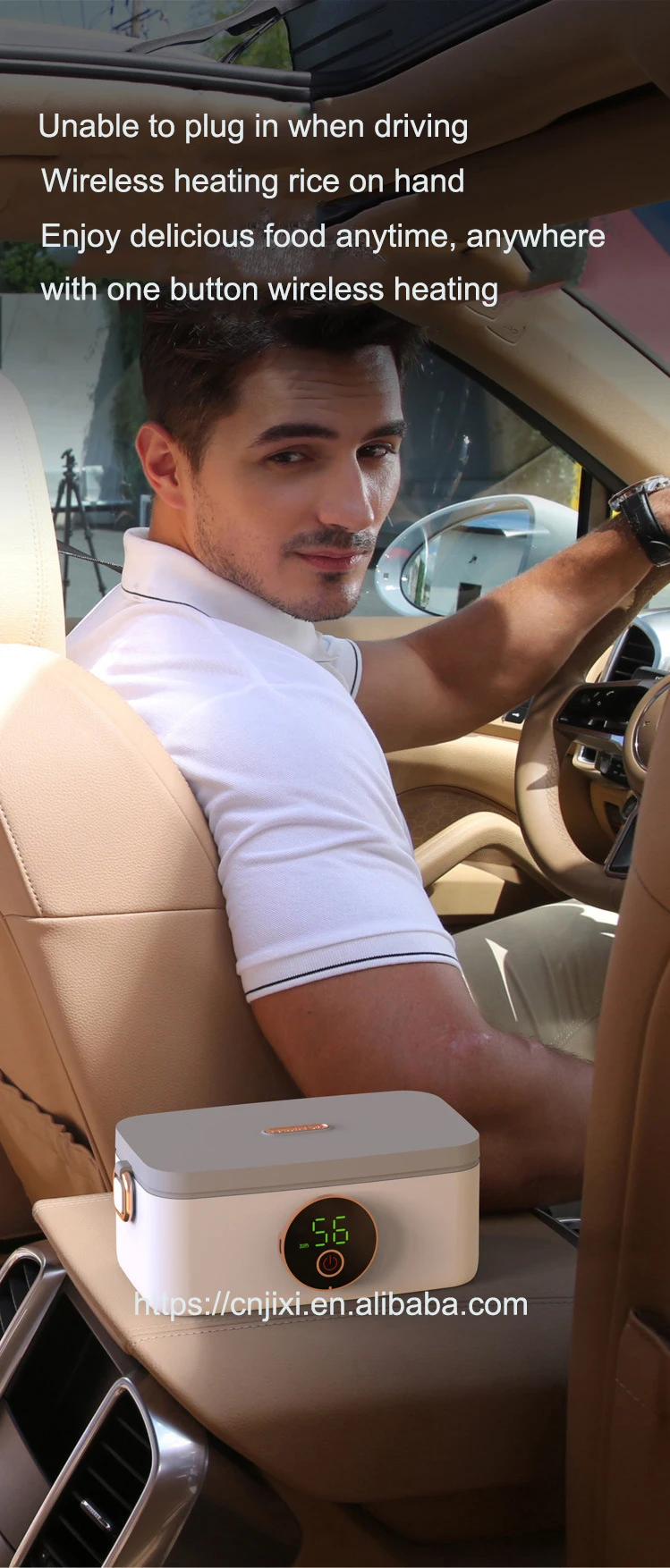 Usb Rechargeable Electric Heated Lunch Boxes 304 Stainless Steel