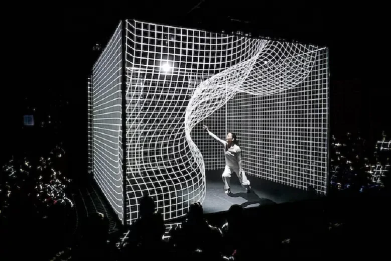 360 Degree 3D Holographic Projector Screen Hologram Mesh Screen for Big Show