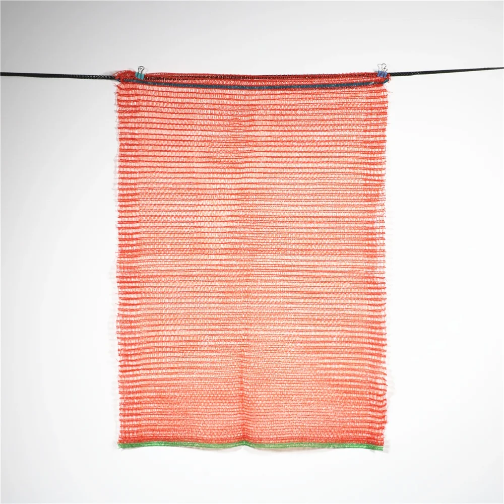 Supplier Sewn Orange Color Raschel Mesh Bag Սոխով կարտոֆիլի պարկեր բանջարեղենի համար